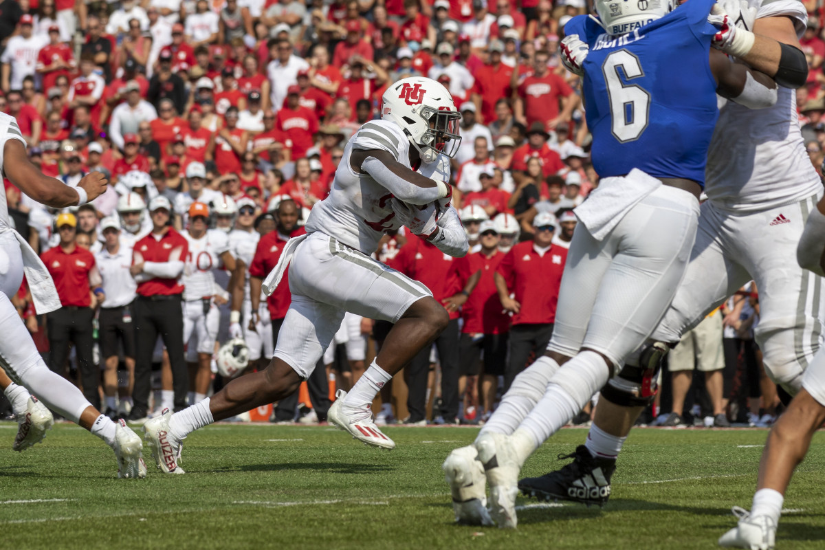 Gabe Ervin2 2021 Buffalo at Nebraska football